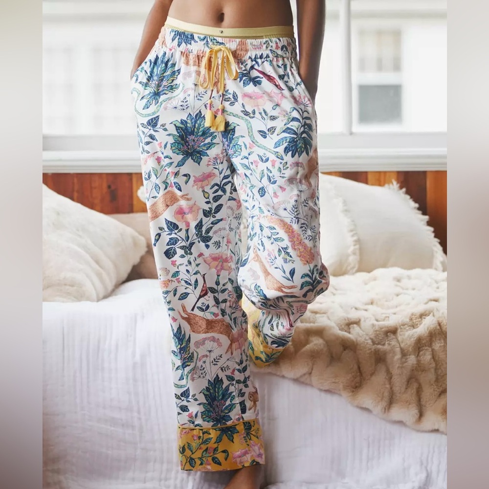 Anthropologie Kelly Louise Judd Forest Fable Flannel Pajama Pants